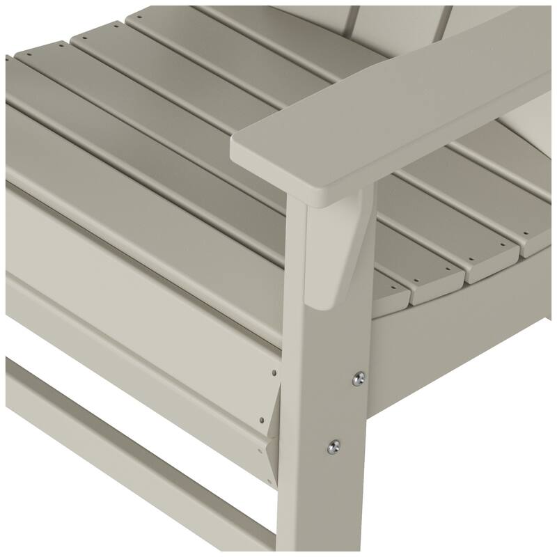 Polytrends Laguna Casual Upright Adirondack Chair (Set of 2)