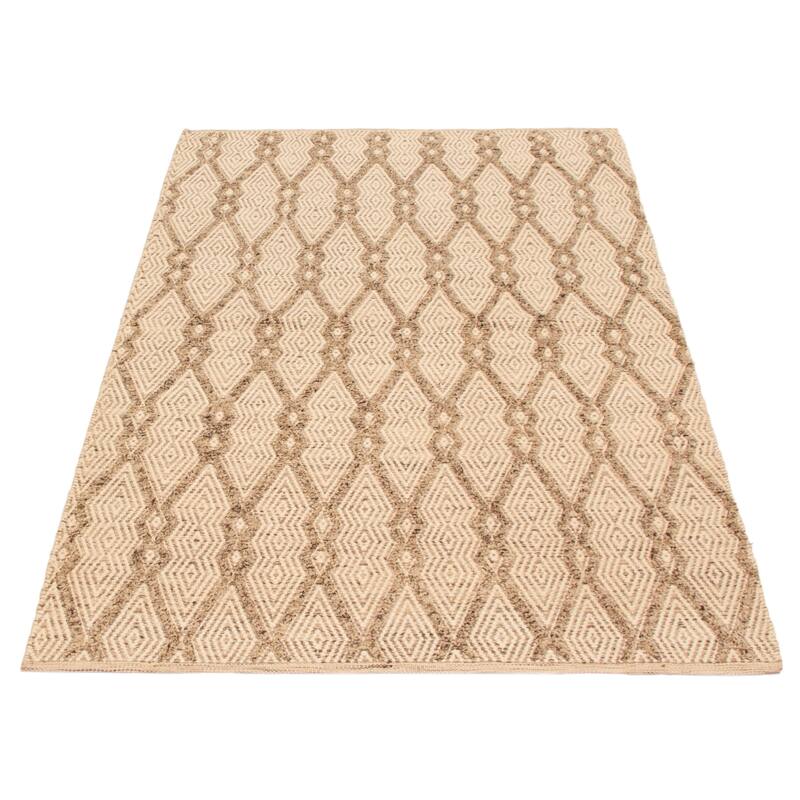 Marrakech Cream Kilim 5'2" x 7'8" - 5'2 x 7'8