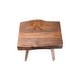 preview thumbnail 5 of 11, Nordic Style Teak Stool with Curved Seat