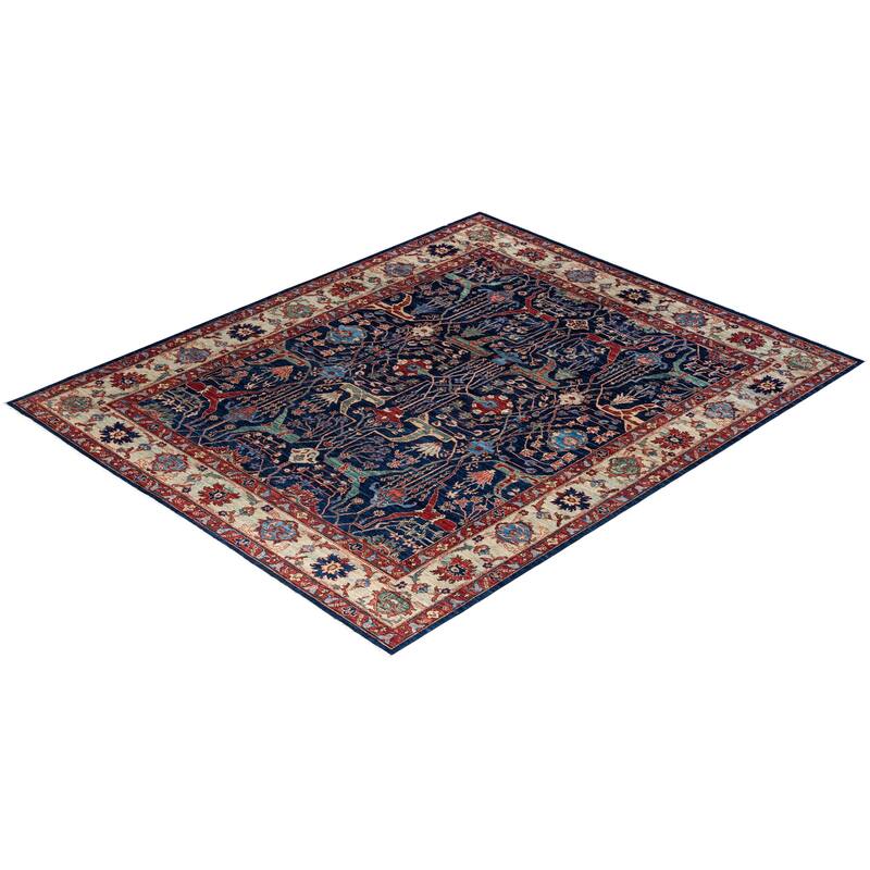 Serapi One-of-a-Kind Hand-Knotted Area Rug - Blue, 8' 1" x 9' 10" - 8' 1" x 9' 10"