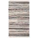 preview thumbnail 59 of 61, SAFAVIEH Handmade Rag Rug with Fringe Valborg Casual Stripe Cotton Rug with Fringe