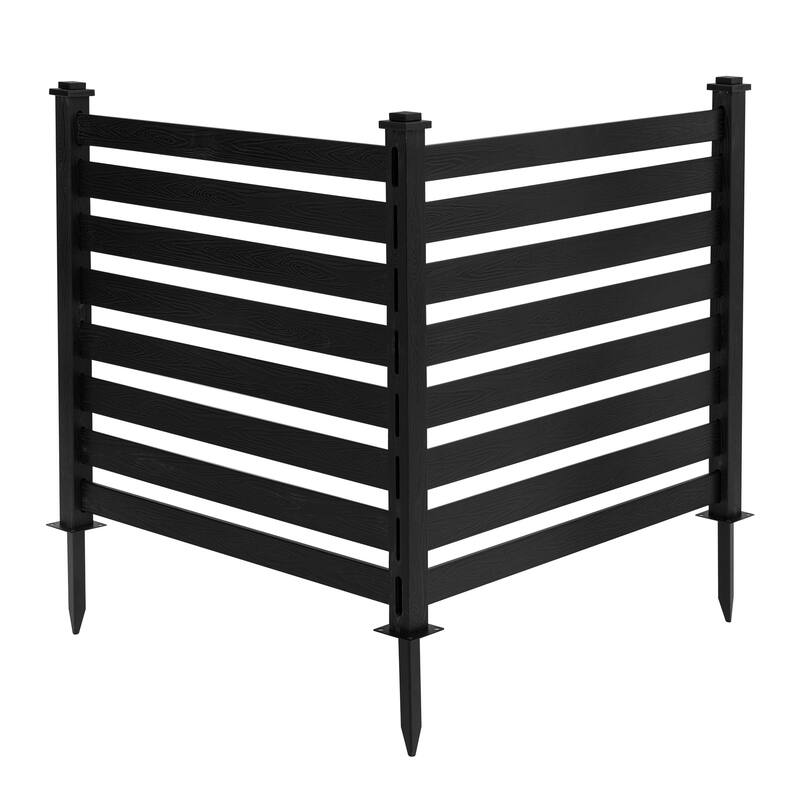 Outdoor Fences That Do Not Require Digging Pits Build A Private Barrier For The Courtyard,4-Panel - 39.3 in. W x 35.6 in. H