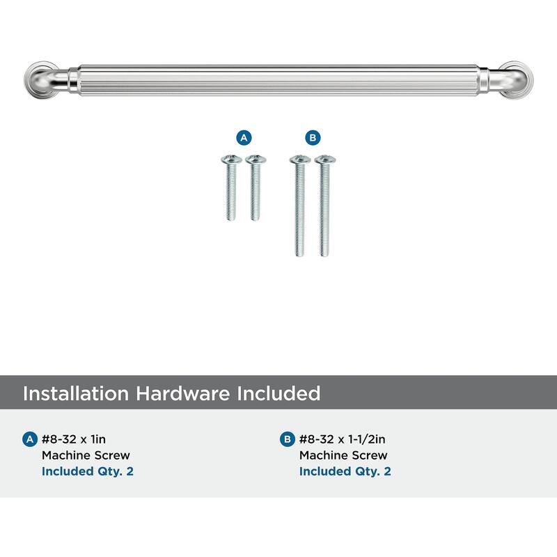 Amerock BP37705 Cowrie 7-9/16" Center to Center Fluted Handle Cabinet