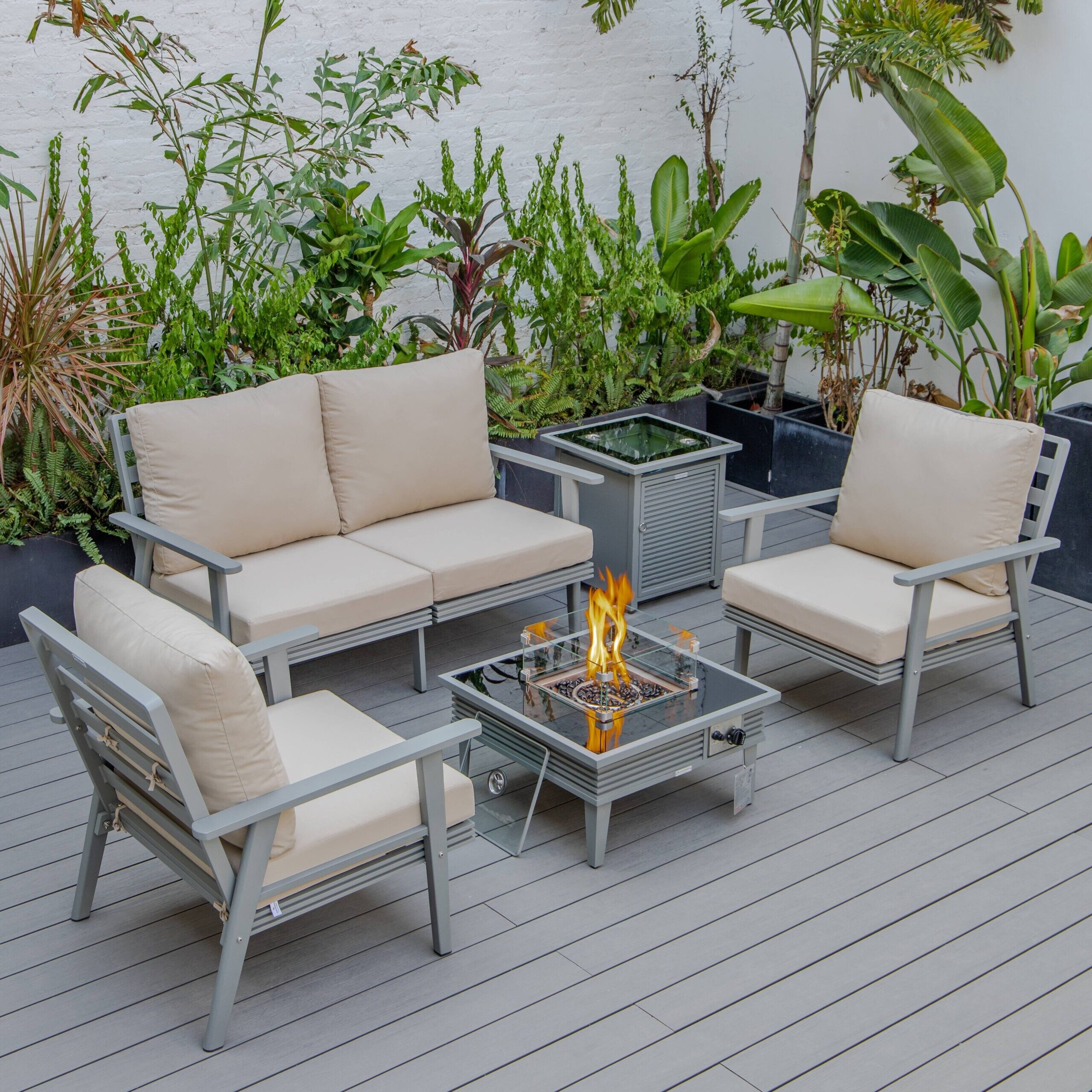 Modern patio conversation sets best sale