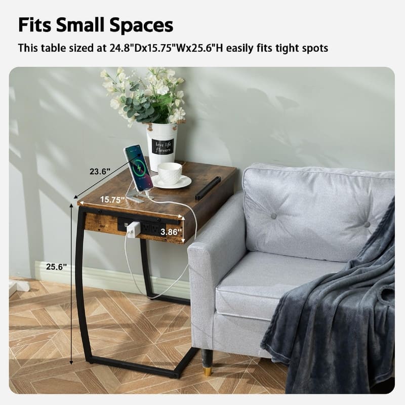 TV Tray Tables - 23.6"D x 15.75"W x 28.5"H