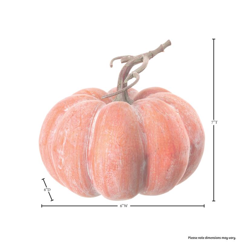6 x 7 Inch Latex Weathered Pumpkin