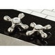 preview thumbnail 8 of 30, Kingston Brass Heritage 8-Inch Widespread Kitchen Faucet with Brass Sprayer