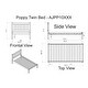 preview thumbnail 7 of 26, Poppy Solid Wood Twin or Full Size Bed