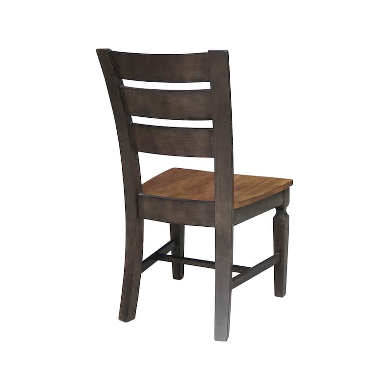 Vista Ladderback Solid Wood Dining Chairs - Set of Two