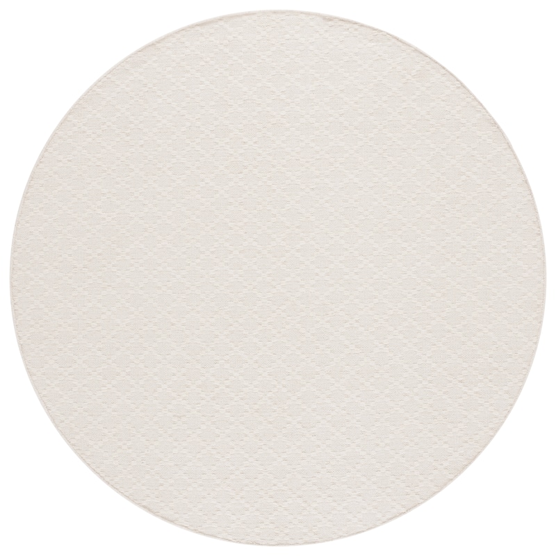 SAFAVIEH Hand-Woven Vermont Dedra Transitional Wool Rug - 6' Round - Ivory