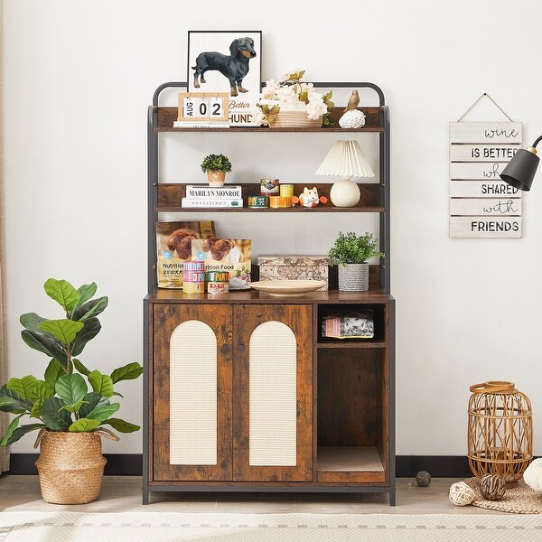 cat litter box shelf