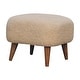 preview thumbnail 2 of 7, Boucle Cream Square Footstool