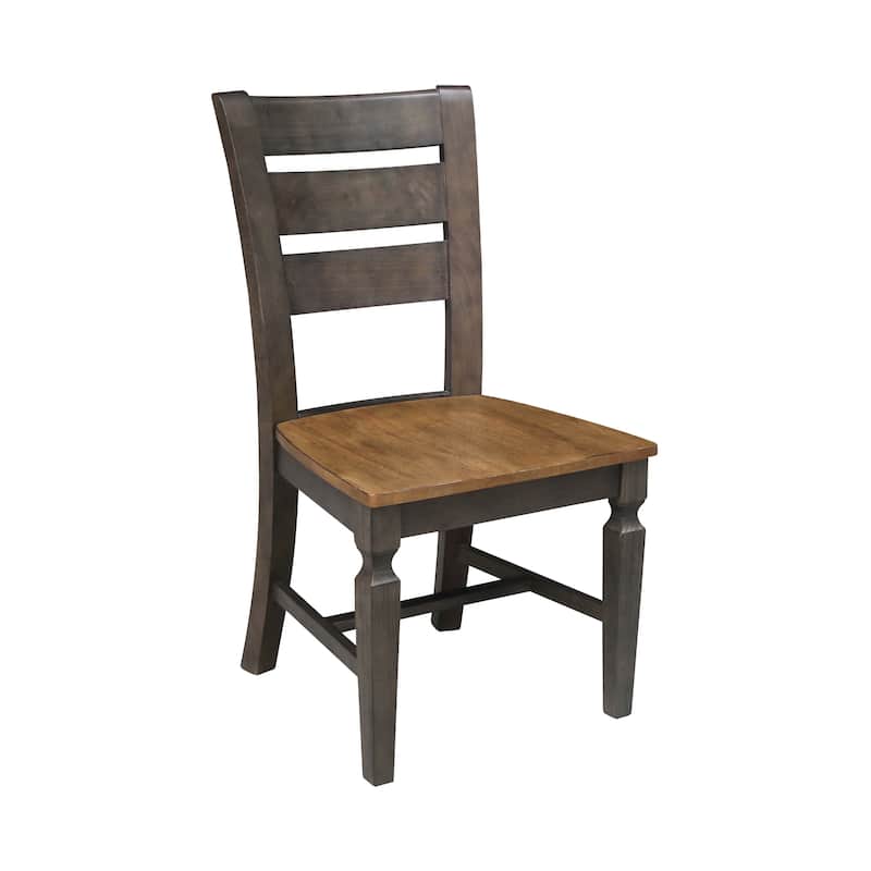 Vista Ladderback Solid Wood Dining Chairs - Set of Two