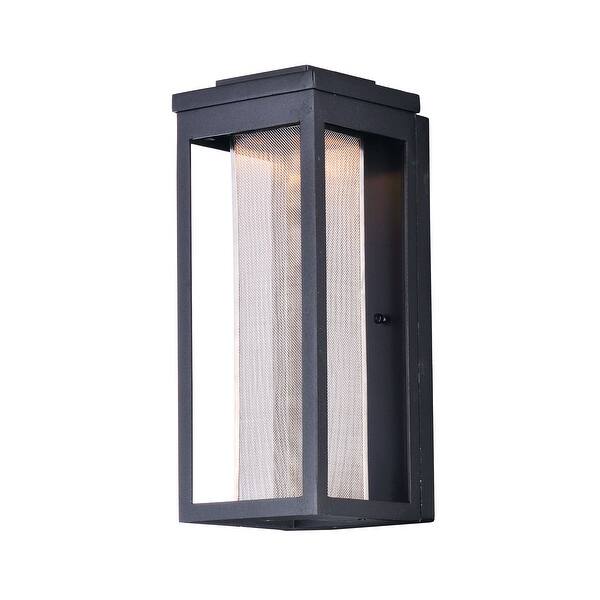 slide 2 of 4, Salon 6" Wide Aluminum Outdoor Wall Light black / metal shade