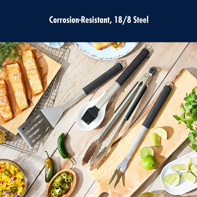 Henckels BBQ 4-pc Stainless Steel Grill Tool Set