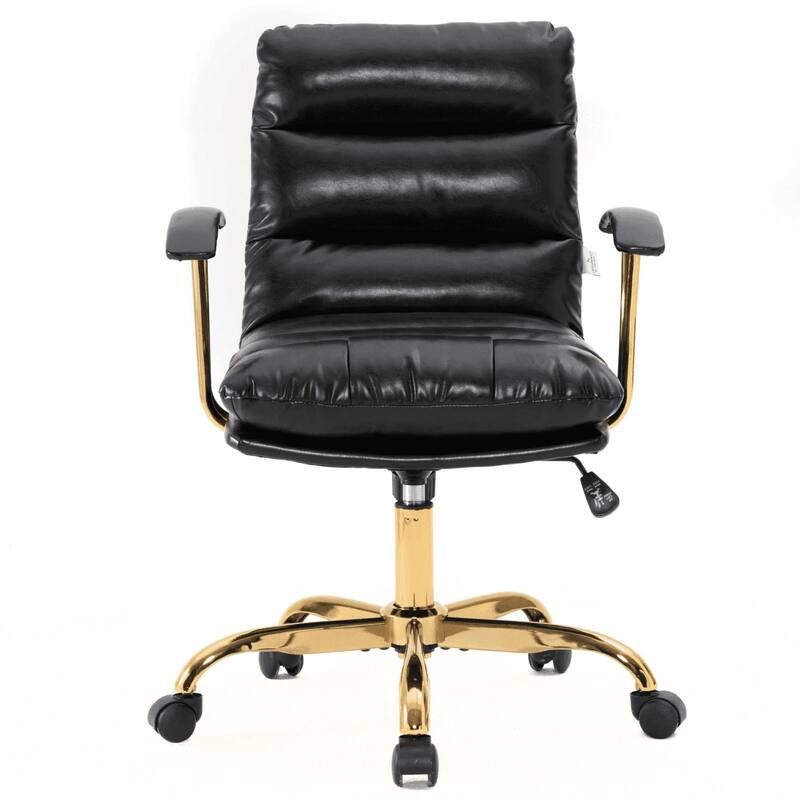 Regina Modern Executive Adjustable Office Chair Padded Leather with Tilt & 360° Swivel for Home Office Conference Work