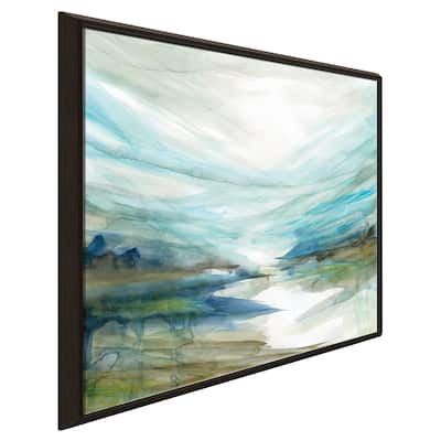 "Soft River Reflection" by Carol Robinson Print on Floating Canvas