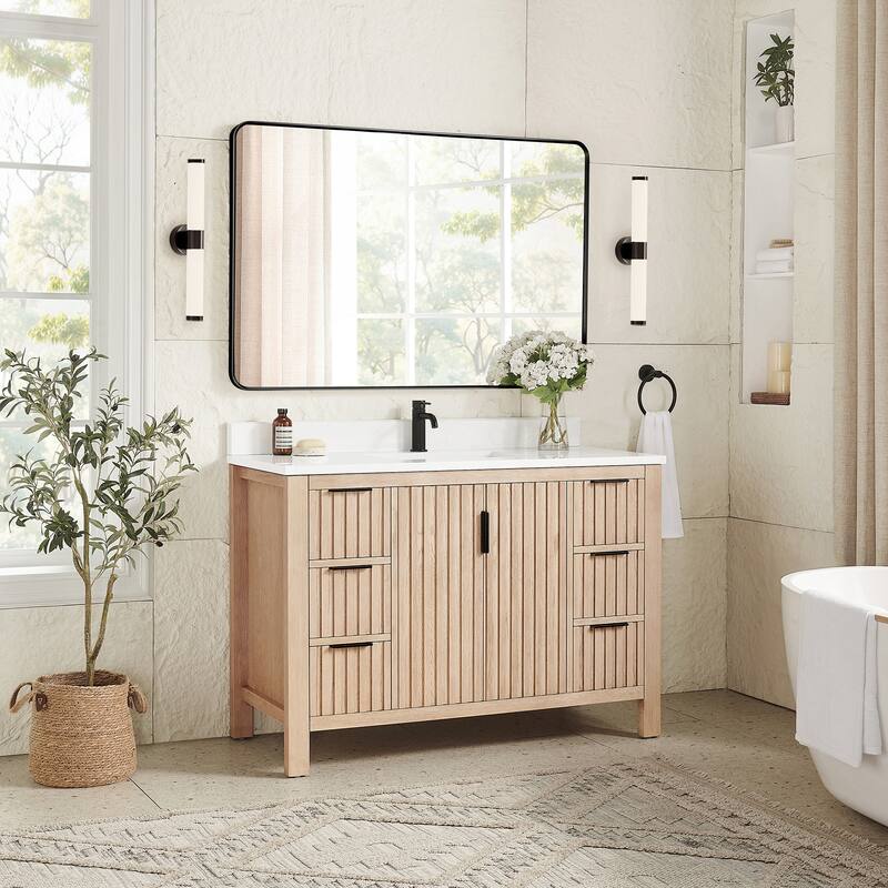 Shenzhen Bath Vanity with Composite Stone Top without Mirror
