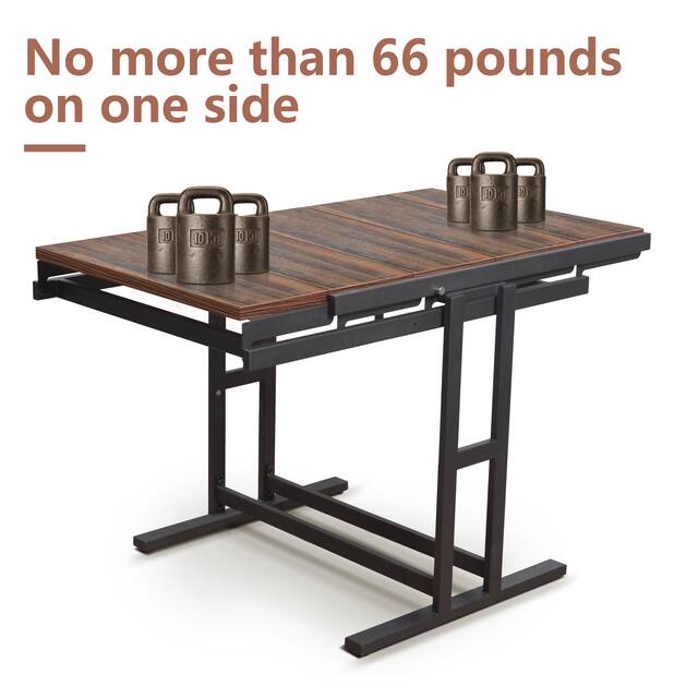 Solid wood dining table