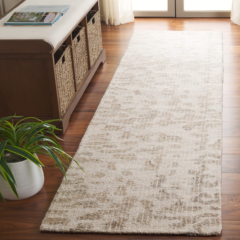 SAFAVIEH Handmade Ebony Diede Modern & Contemporary Wool Rug