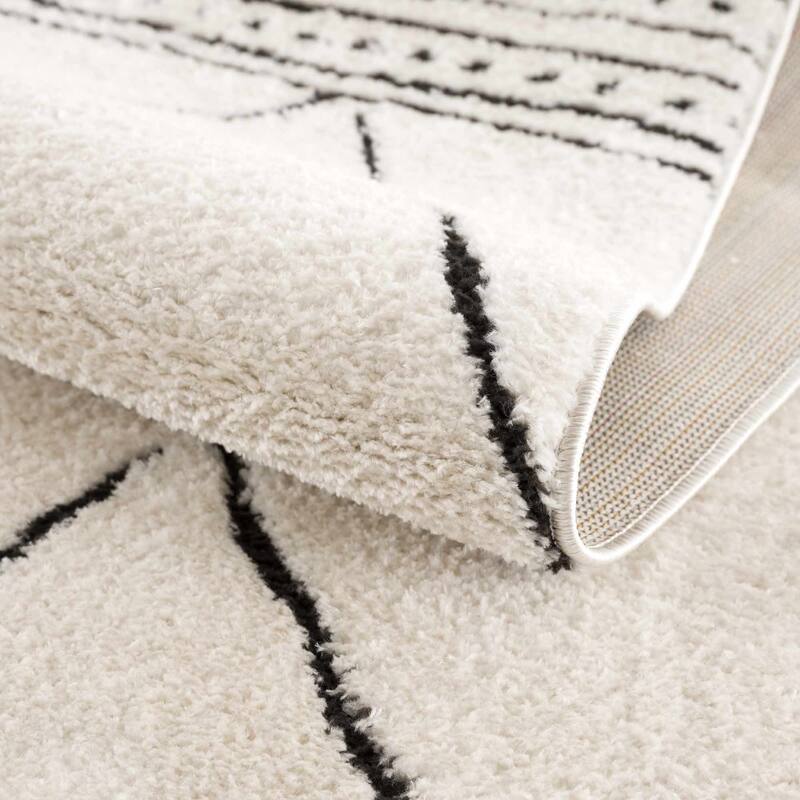 Hauteloom Keone Hallway, Kitchen Runner Rug - High Pile - Rose Cream - 2'8" x 7'3"