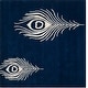 preview thumbnail 61 of 60, SAFAVIEH Handmade Soho Simi Peacock Feather N.Z. Wool Rug 6' Square - Navy/Ivory - Square