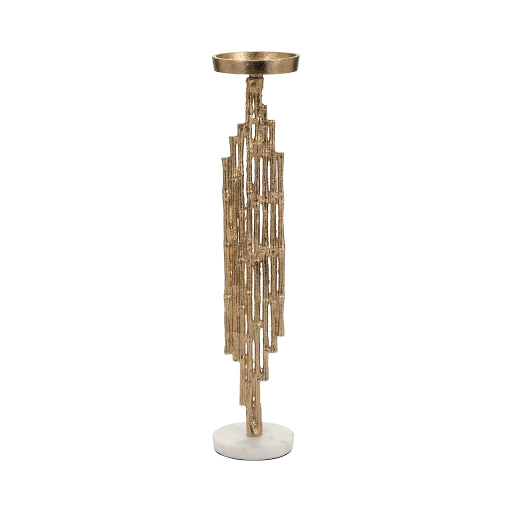 Sagebrook Home Elegance Redefined - Chic Sculptural Candle Holder for Enlightening Ambiance, Home Decor Statement Piece