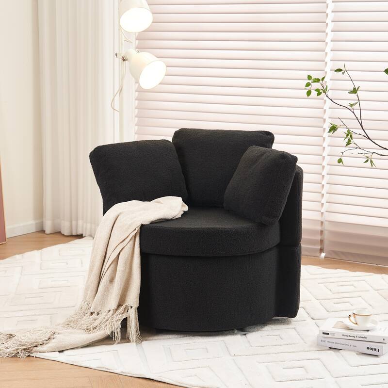 Multifunctional Teddy Fabric Chair for Living Room