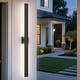 preview thumbnail 40 of 94, Aluminum LED Outdoor Wall Sconce Black Exterior Wall Light (1 / 2Pack) 47.2in/15.74in - Black