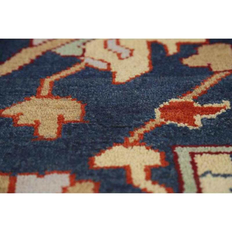 Geometric Heriz Serapi Indian Handmade Wool Carpet - 9'9" x 13'7"