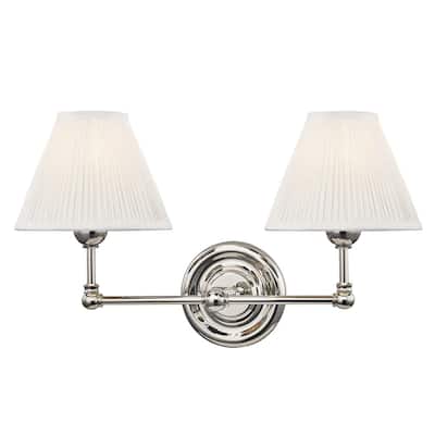 Hudson Valley Lighting Classic No.1 2 Light 11" Tall Wall Sconce