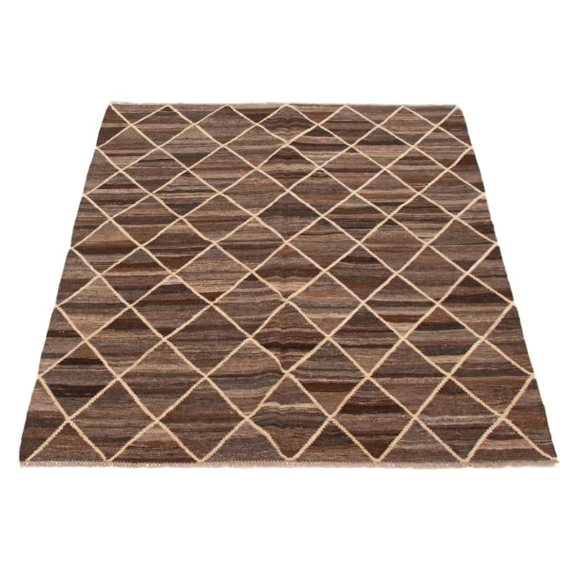 Sivas Brown Kilim 5'1" x 6'6" - 5'1 x 6'6