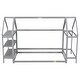 preview thumbnail 5 of 28, Wooden Twin House Bed with Integrated Shelves and Hanger for Kids Room