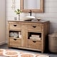 preview thumbnail 33 of 52, Vintner's Freestanding Reclaimed Oak Bathroom Vanity (Base Only)