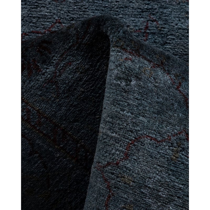 Contemporary Overdyed Wool Hand Knotted Runner - 2' 6" x 11' 10"