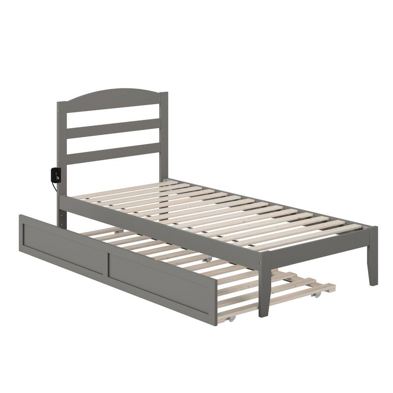 Warren Solid Wood Platform Bed with Twin XL Trundle