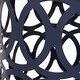 preview thumbnail 10 of 30, Metal Cylindrical Coffee Table, 2-Piece Side Table Set, Plant Stand with Overlapping Circle Iron-cut Design for Balcony