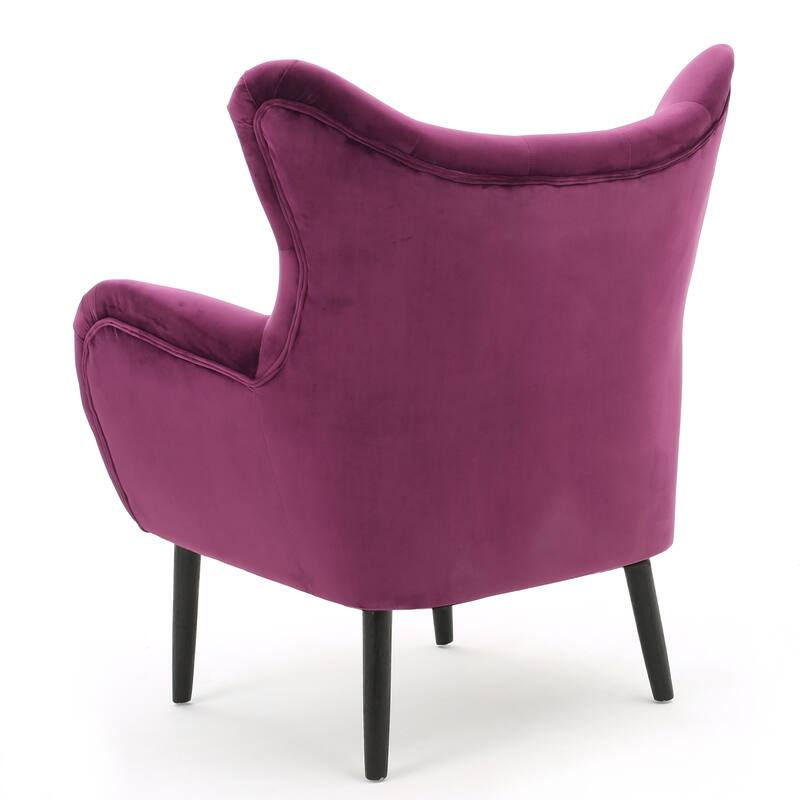 Fuchsia Featured Wingback Chair Accent Chair Side Chair Lounge Chair
