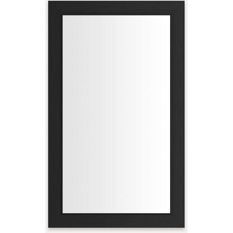 Robern D2C2440D4MESC Main Line 23-1/4" x 39-3/8" Framed Single Door - Brushed Black - Anthracite Finish