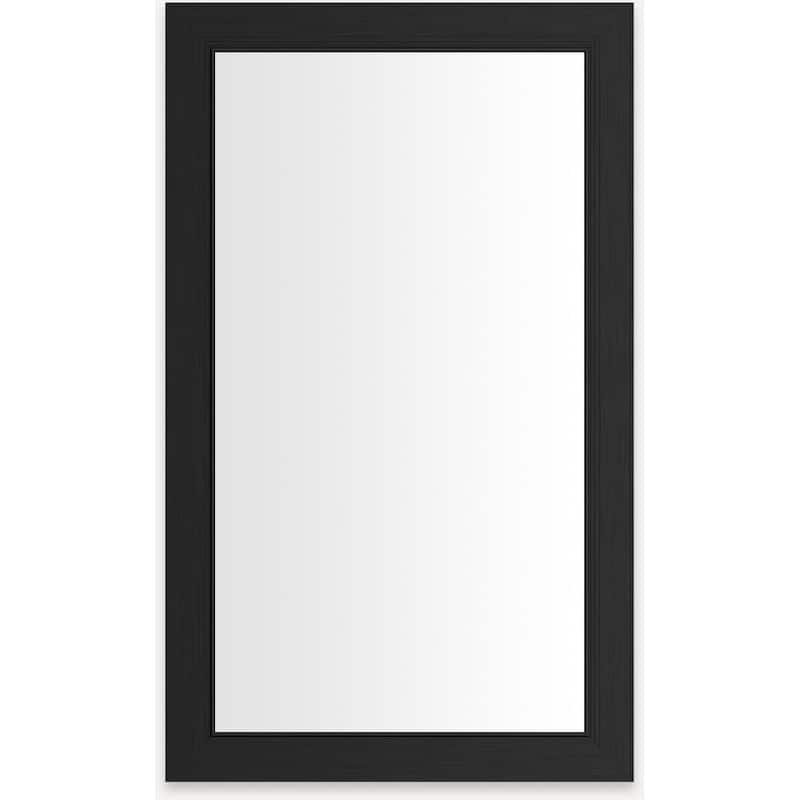 Robern D2C2440D4METM Main Line 23-1/4" x 39-3/8" Framed Single Door - Brushed Black - Anthracite Finish