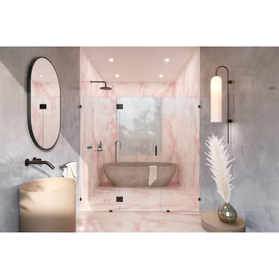 Glass Warehouse 78" x 90.75" Frameless 3 Panel Inline Shower Door
