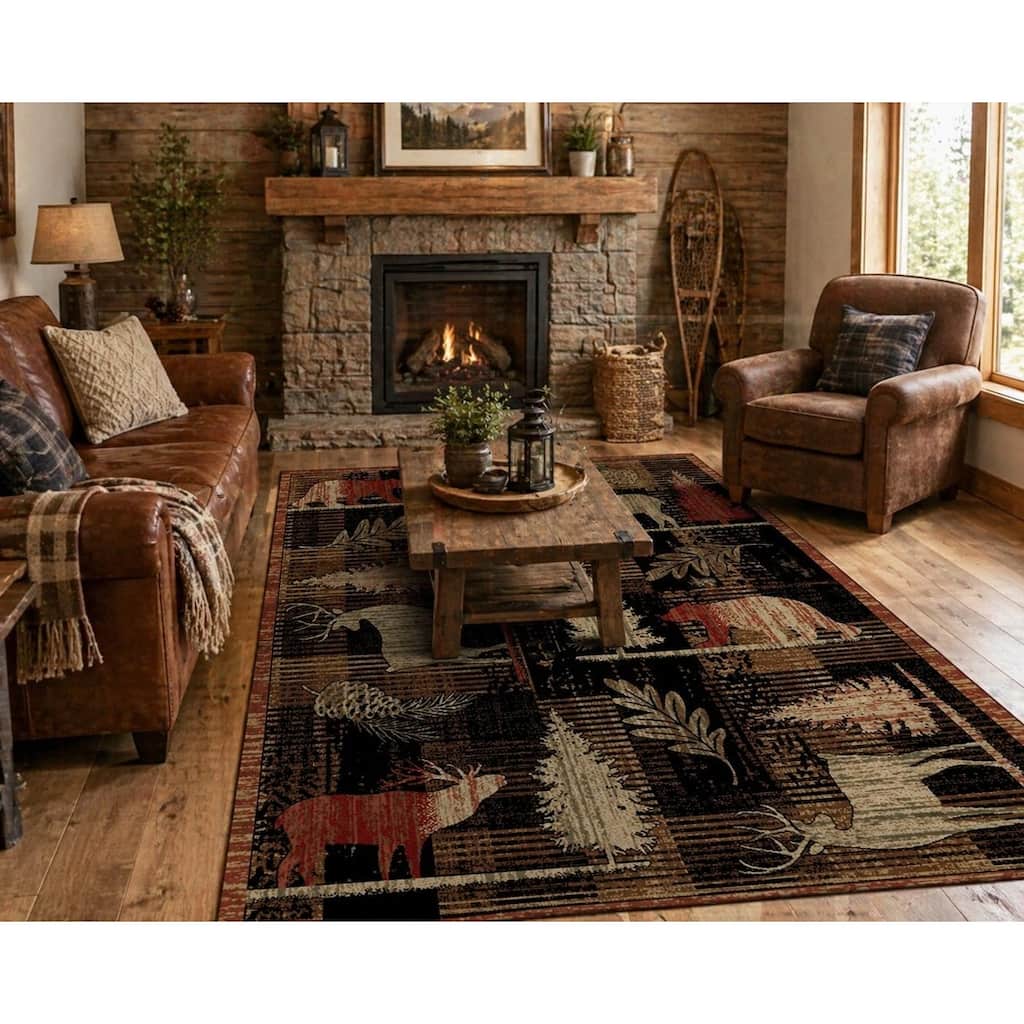 American Destination Roaming Freely Lodge Area Rug