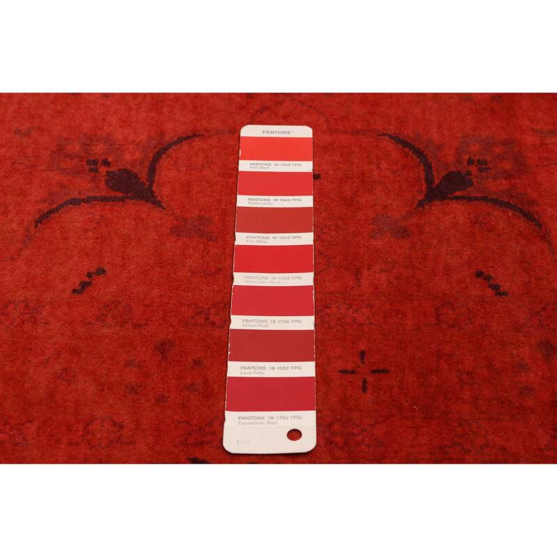 ECARPETGALLERY Hand-knotted Vibrance Red Wool Rug - 9'1 x 11'9