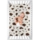 preview thumbnail 3 of 4, Sweet Jojo Designs Cow Print Girl Boy Gender Neutral Fitted Mini Portable Crib Sheet Brown Vintage Animal Print Western Retro