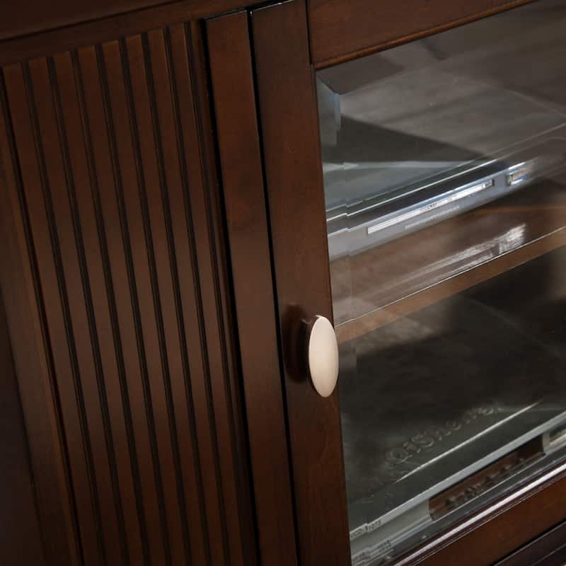 Mission Oak 46-inch Corner TV Stand & Media Console