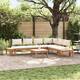 Option brown and dark gray bench + 2x chair + Table