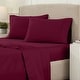 preview thumbnail 55 of 114, Superior Egyptian Cotton 1200 Thread Count Eco-Friendly Solid Sheet Set California King - Burgundy