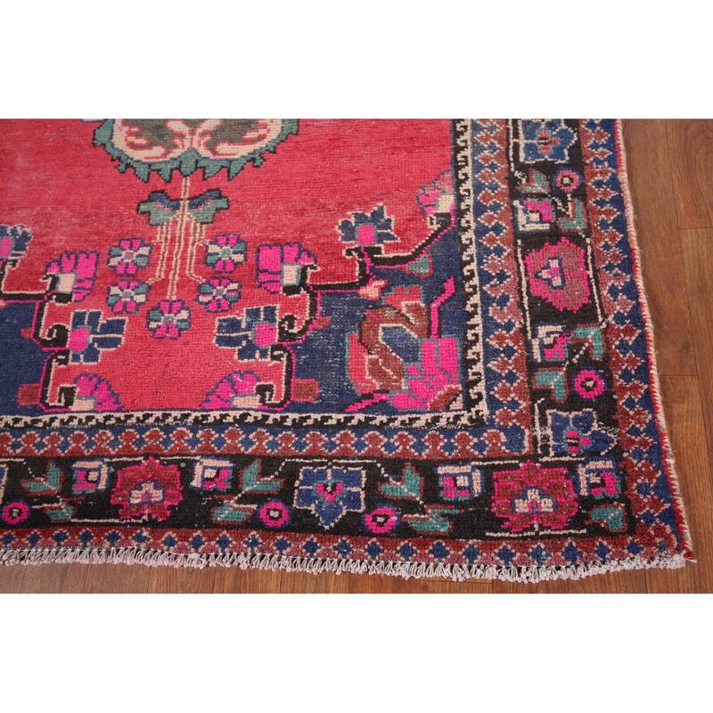 Balouch Persian Vintage Area Rug Handmade Wool Carpet - 4'2" x 7'5"