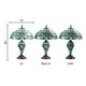 preview thumbnail 11 of 12, River of Goods Khelladi 20"H Tiffany-Style Stained Glass Multicolored Magna Carta Table Lamp - 14"L x 14"W x 20"H