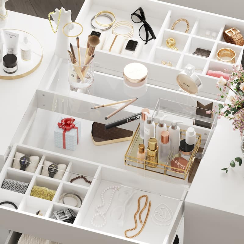 Storage Island with Drawer for Walk-In Closet and Dressing Room Dresser